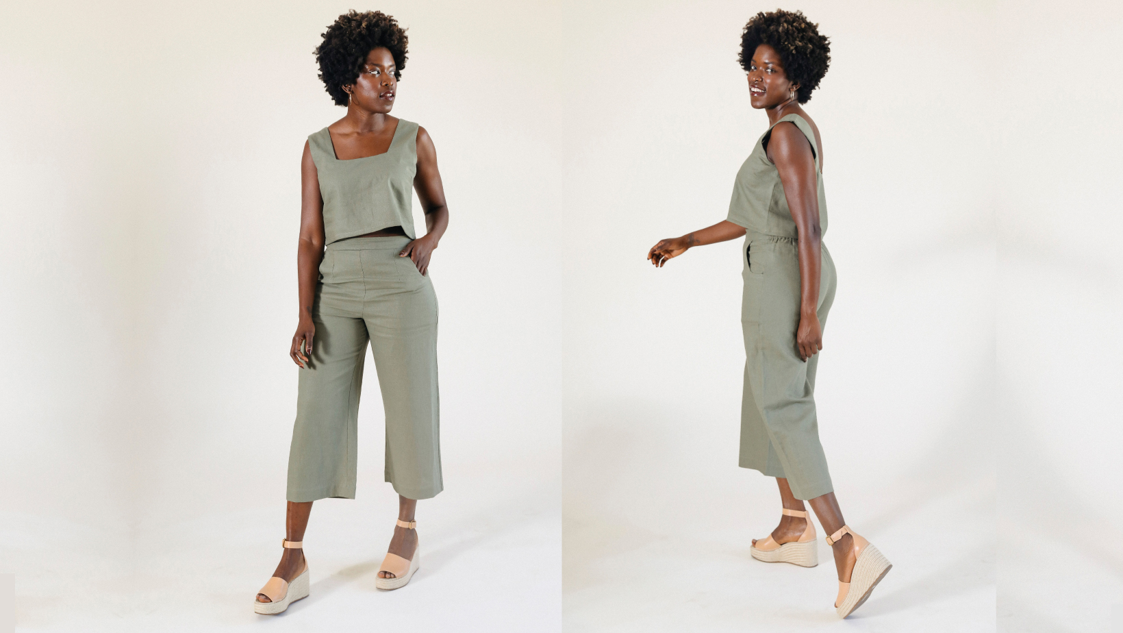 Linen Shirts, shorts, and pants for women sizes XS-3X