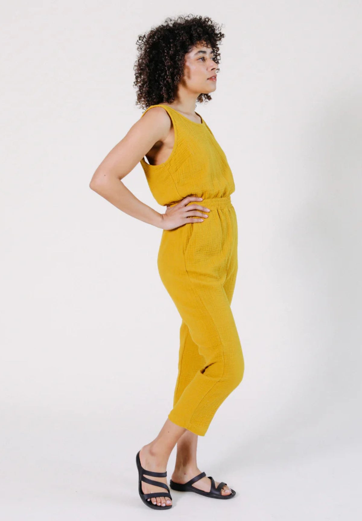 Jameela Organic Cotton Jumpsuit - Golden