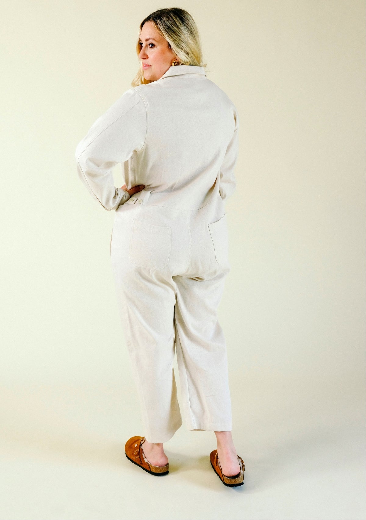 Woman's Upcycled Denim Jumpsuit sizes XS-3X, plus size women's denim jumpsuit