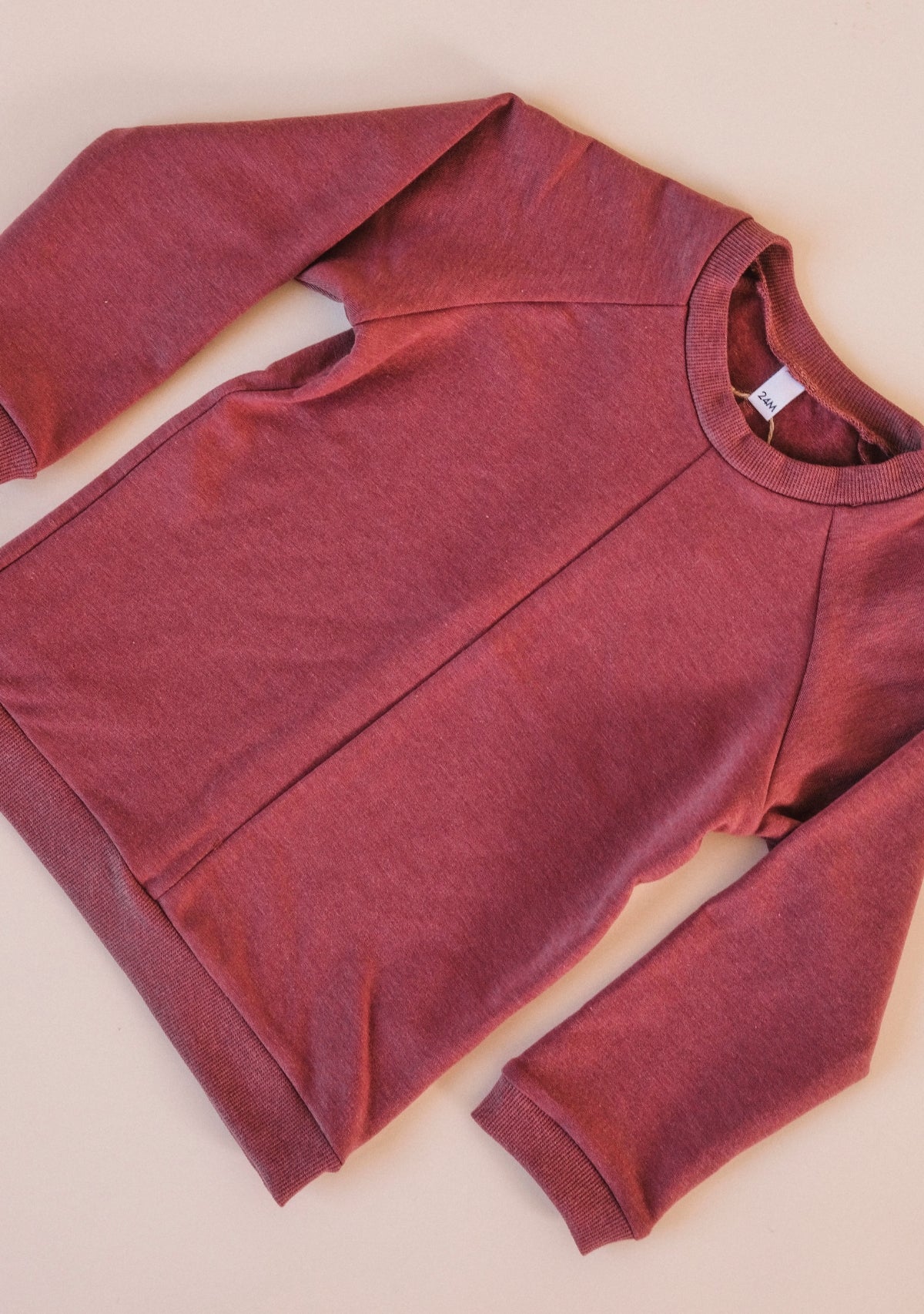 the ultra-soft baby Organic Cotton + Tencel Fleece sweatshirt