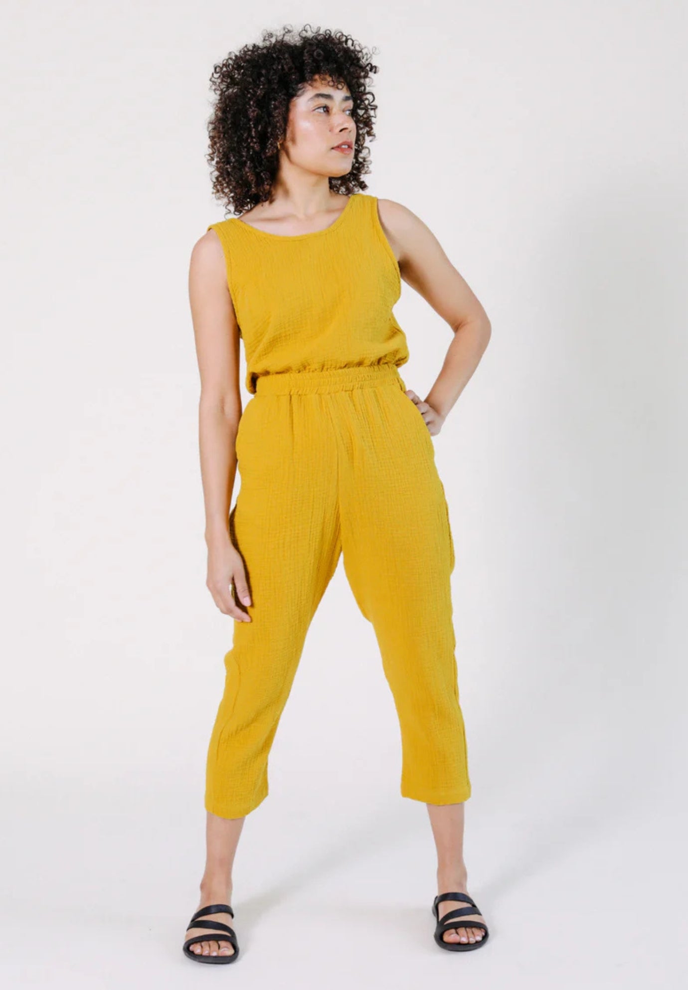 Jameela Organic Cotton Jumpsuit - Golden