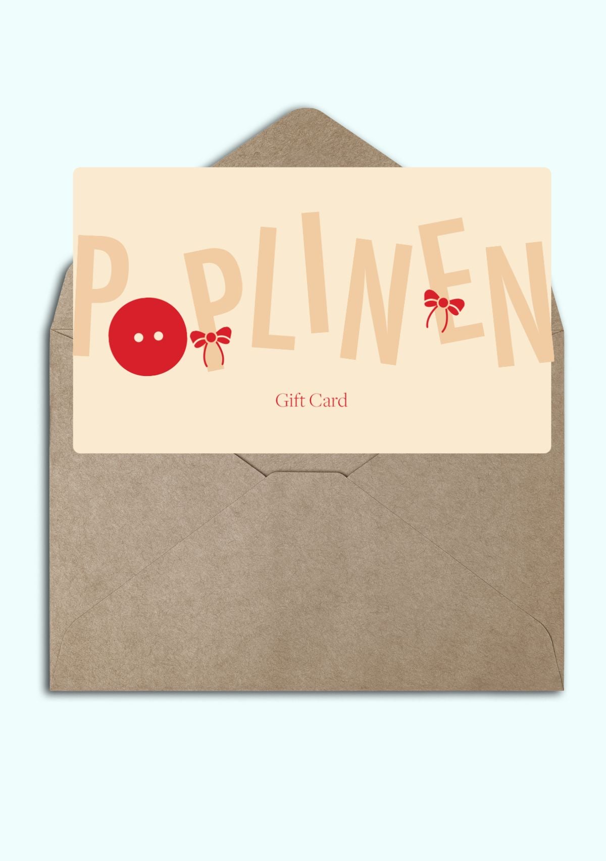 POPLINEN Gift Card Sustainable Women's Clothing Digital Gift Card
