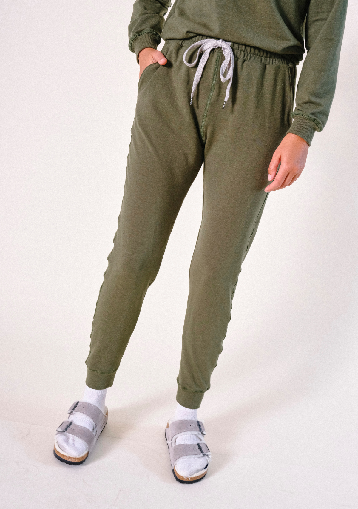 Women's Organic Cotton + Tencel™ Jogger Pant - Moss XS-3X