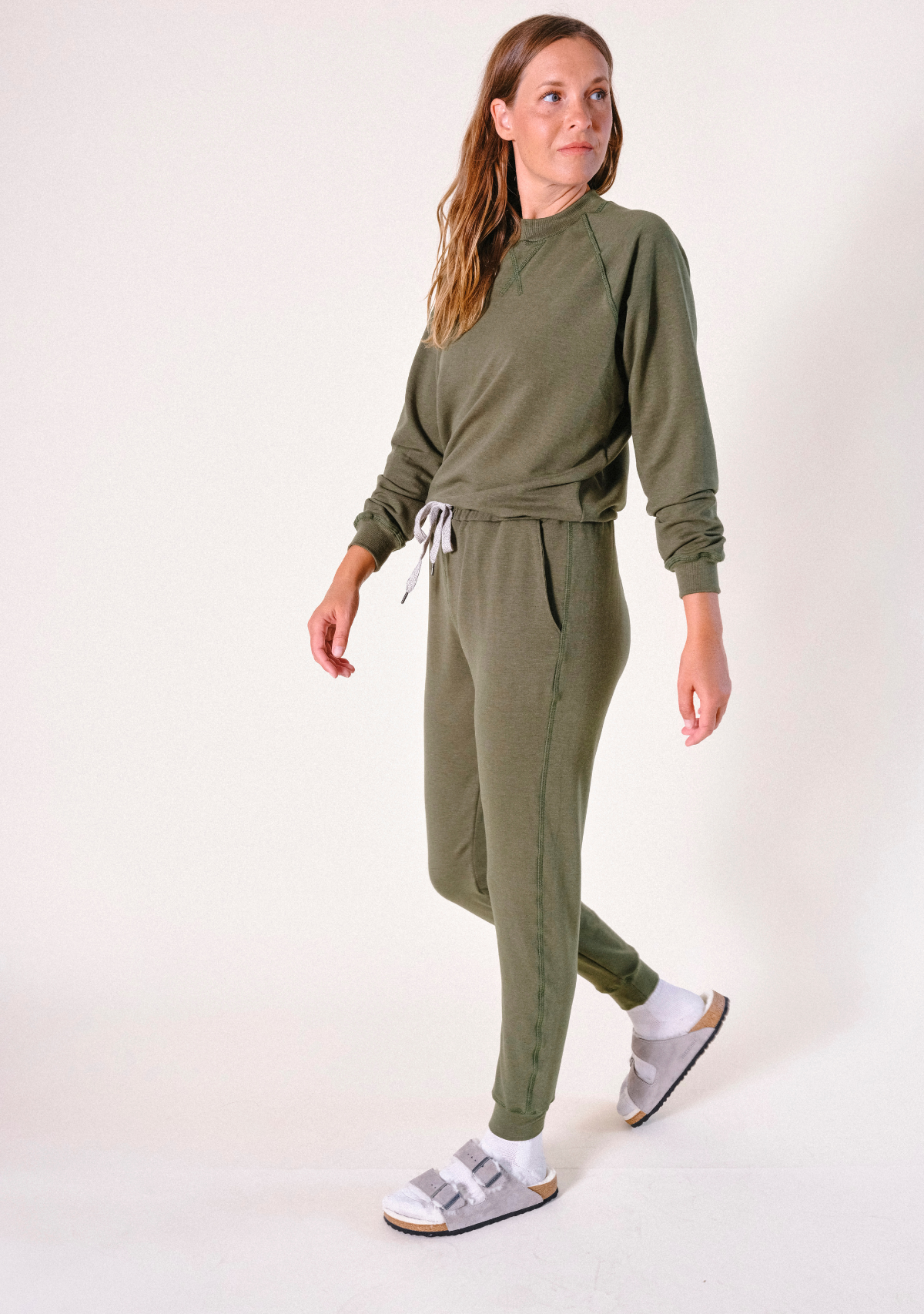Women's Organic Cotton + Tencel™ Jogger Pant - Moss XS-3X