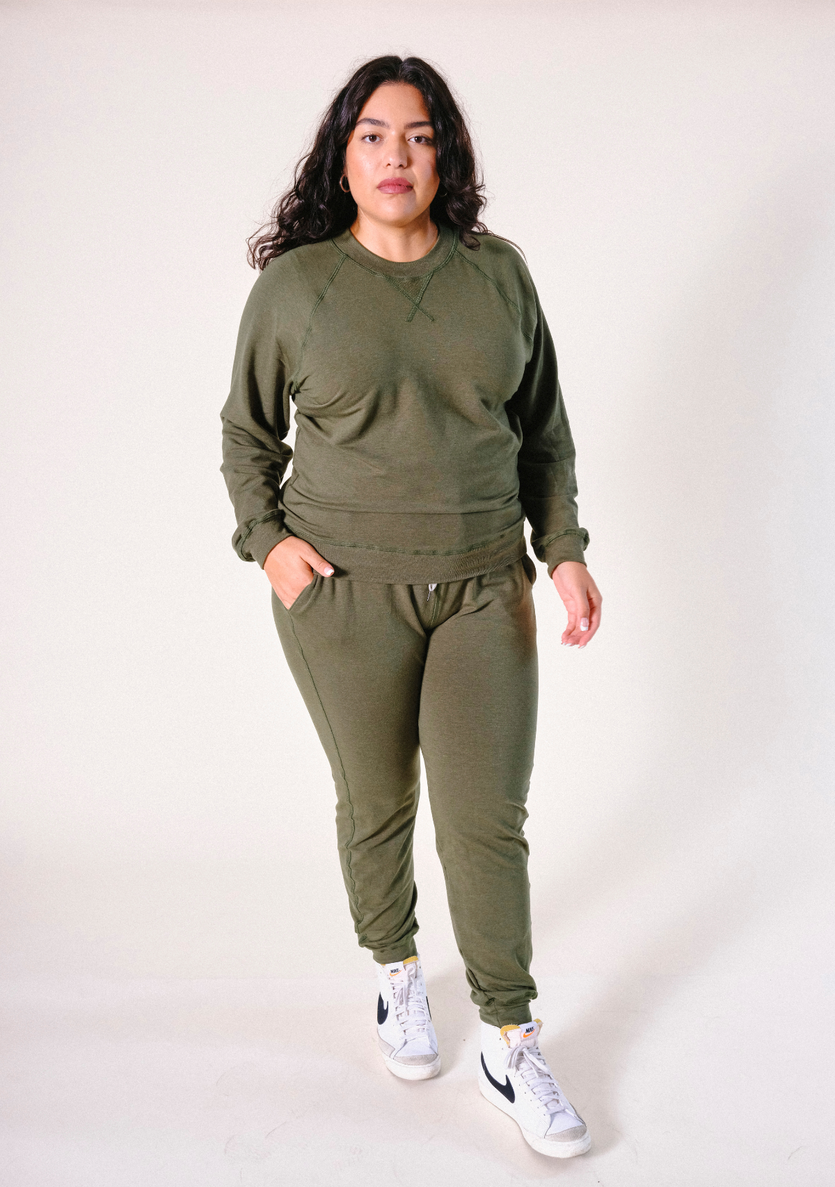 Women's Organic Cotton + Tencel™ Jogger Pant - Moss XS-3X