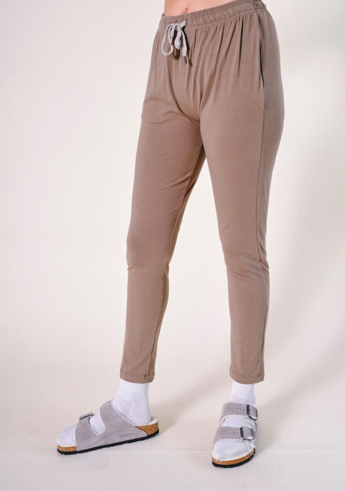 Women's Bamboo Jersey Pajama Pant Tapered color Olive Sizes XS-3X