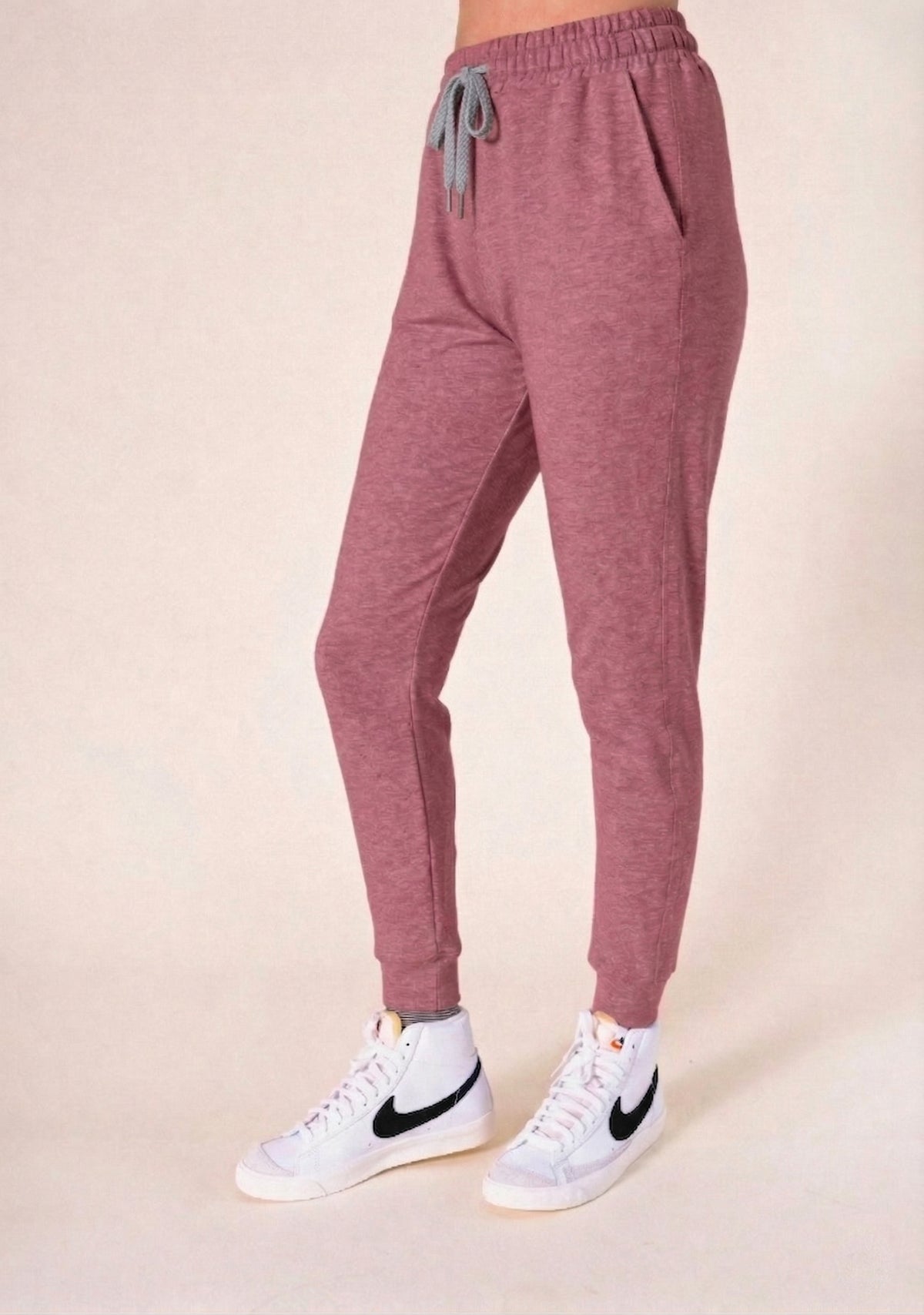 Agnes Organic Cotton + Tencel™ Jogger Pant - Burnt Rose