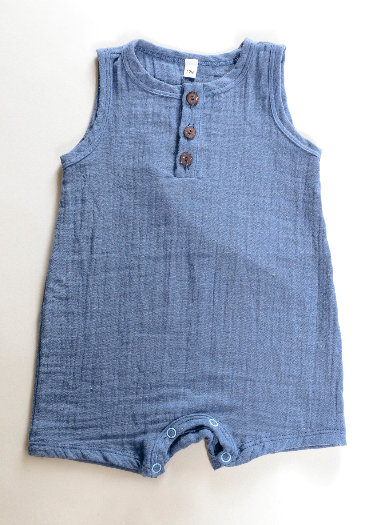 100% Organic Cotton Gauze Baby Tank Onesie