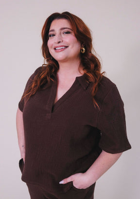 Poplinen x Simone Women's Organic Cotton Gauze Summer Shirt sizes XS-3X made ethically in California