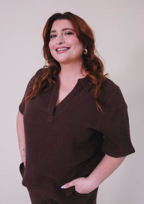 Poplinen x Simone Women's Organic Cotton Gauze Summer Shirt sizes XS-3X made ethically in California
