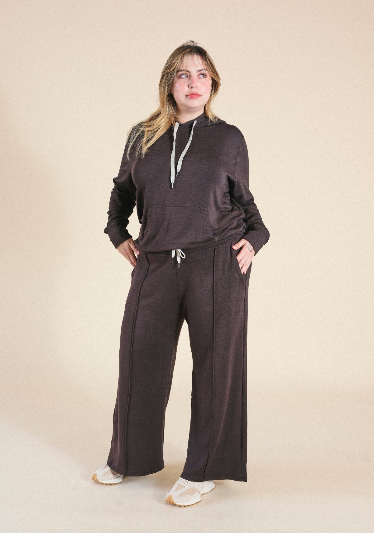 Women's Plus Size Dark Brown Hoodie