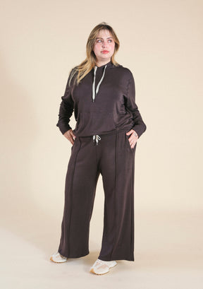 Women's Plus Size Dark Brown Hoodie