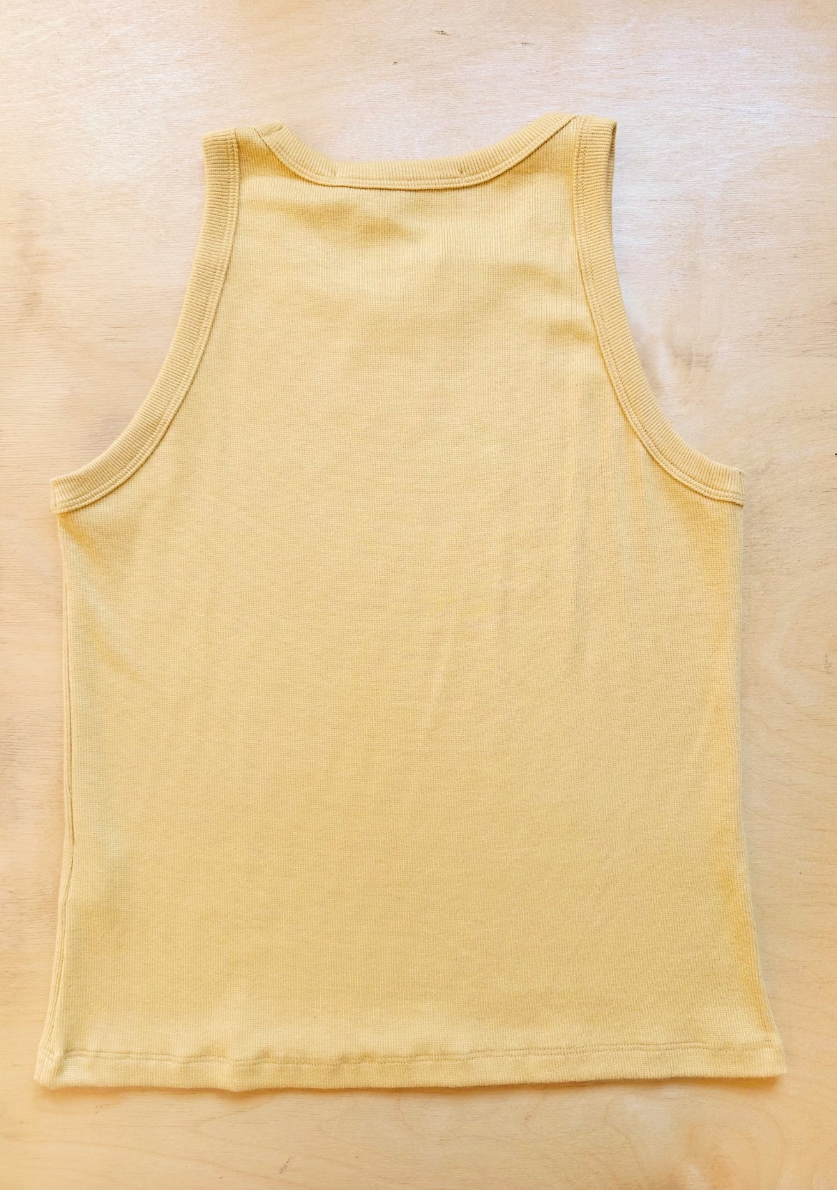 Women's Ribbed Sunbeam Buttery Yellow Tank Top in a Bamboo and Cotton blend. 