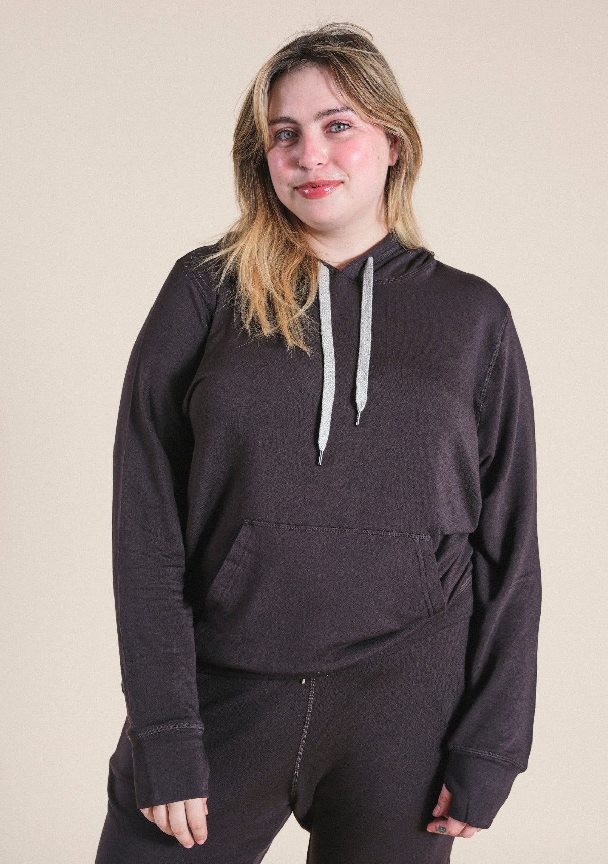 Women's Plus Size Dark Brown Hoodie