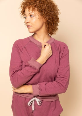 Burt Rose Women's Classic Raglan Sweatshirt Sustainable, Size Inclusive, Made in America. 