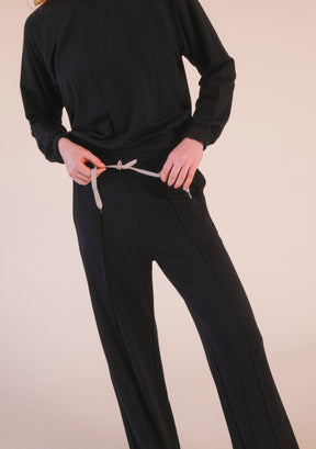 women's Organic Cotton Tencel Wide Leg joggers. Wide Leg Lounge Pant sizes XS-3X