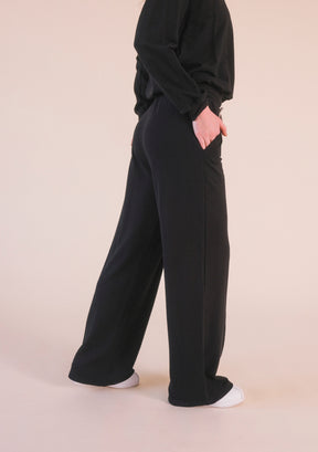 women's Organic Cotton Tencel Wide Leg joggers. Wide Leg Lounge Pant sizes XS-3X