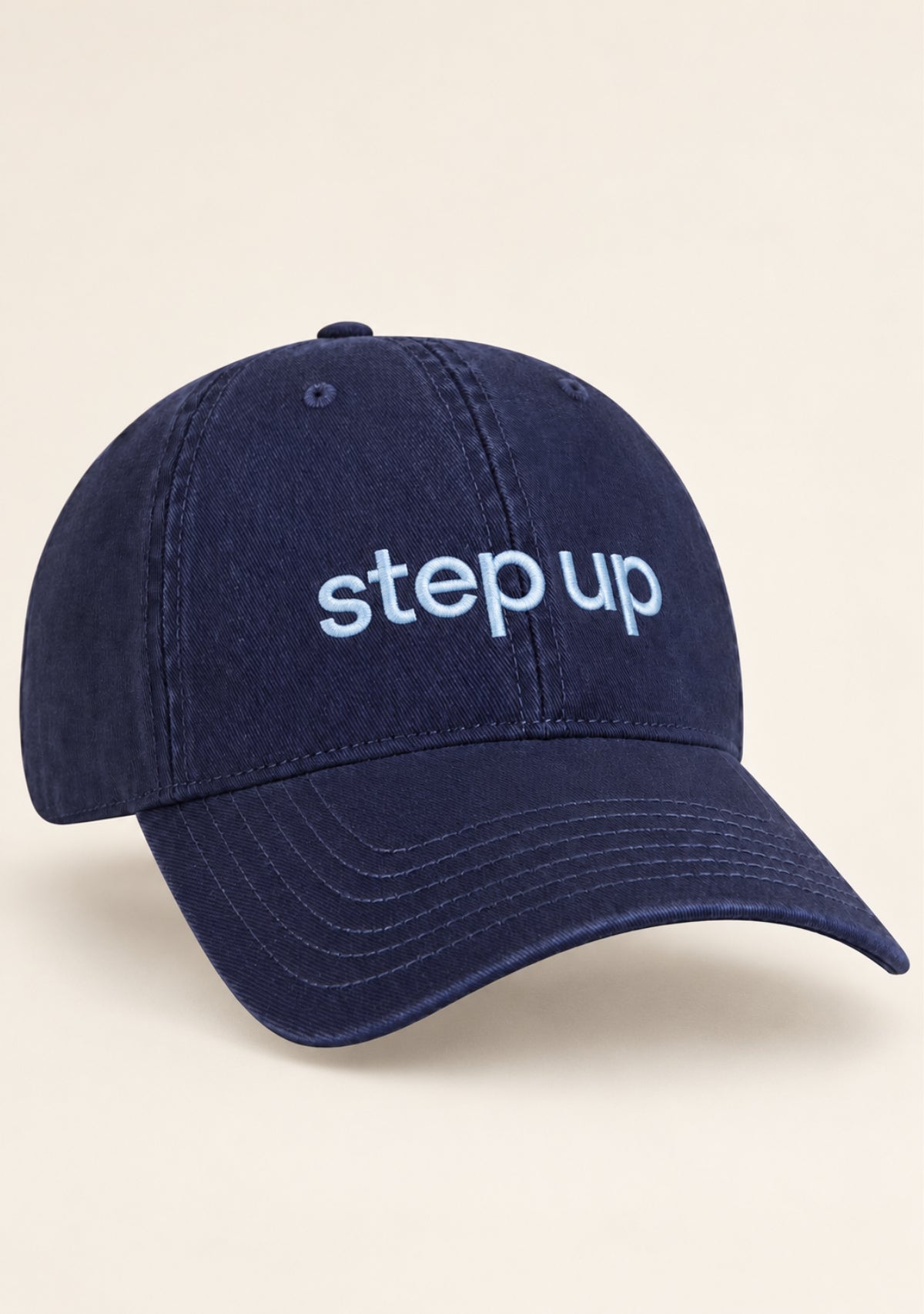 step up navy women's baseball cap 