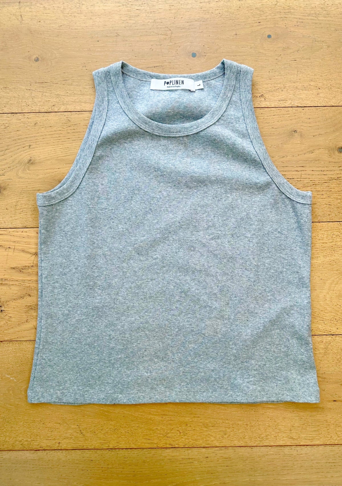 Women's Ribbed Organic Cotton Tank sizes XS-3X made in USA