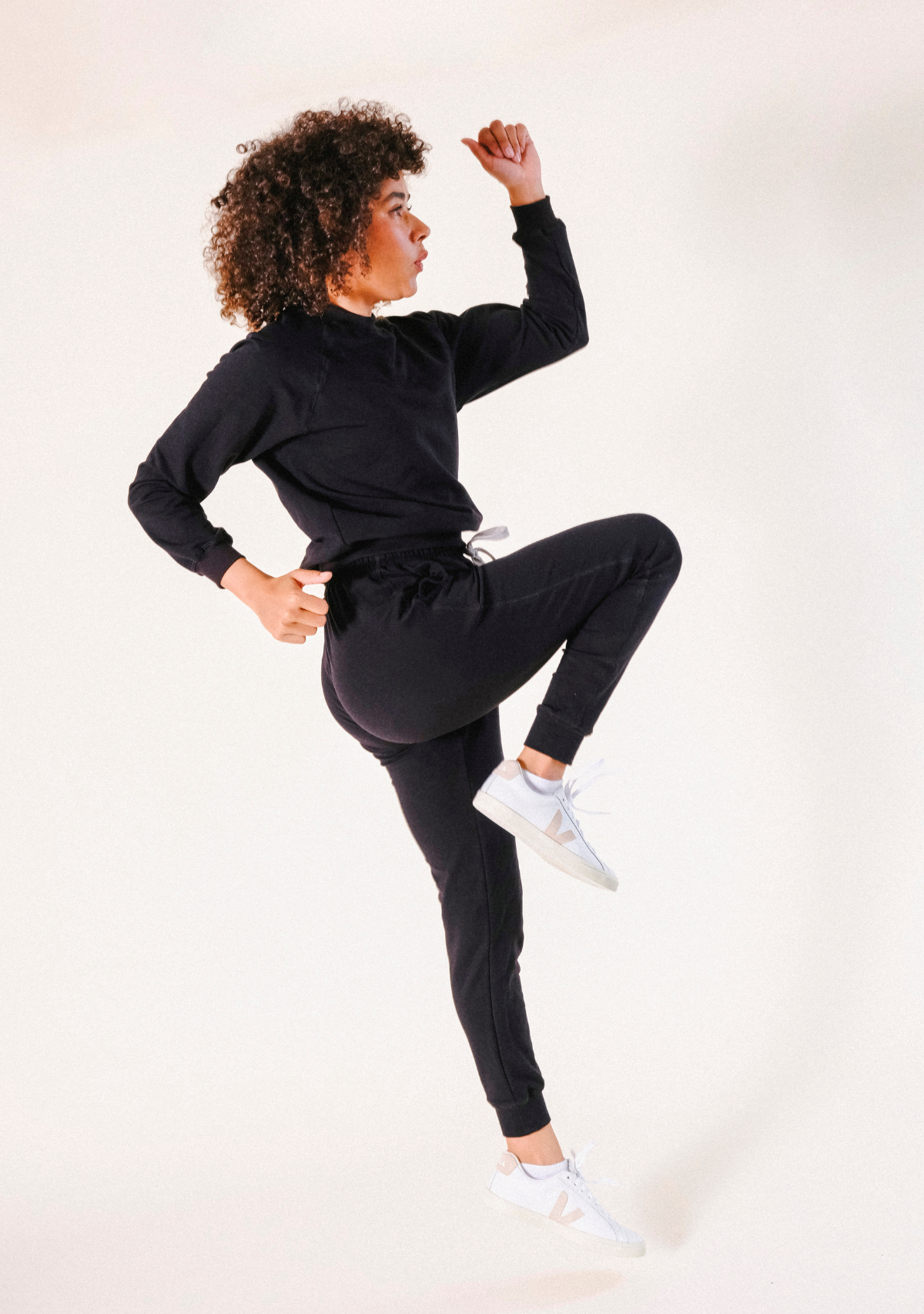 Agnes Organic Cotton Tencel Jogger Pant Black