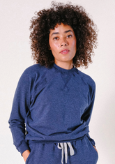 Women's Raglan Organic Cotton + Tencel™ Sweatshirt - Heather Lake XS-3X