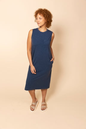 organic cotton jersey Tank Jersey Dress for Women size inclusive, plus size, made in America