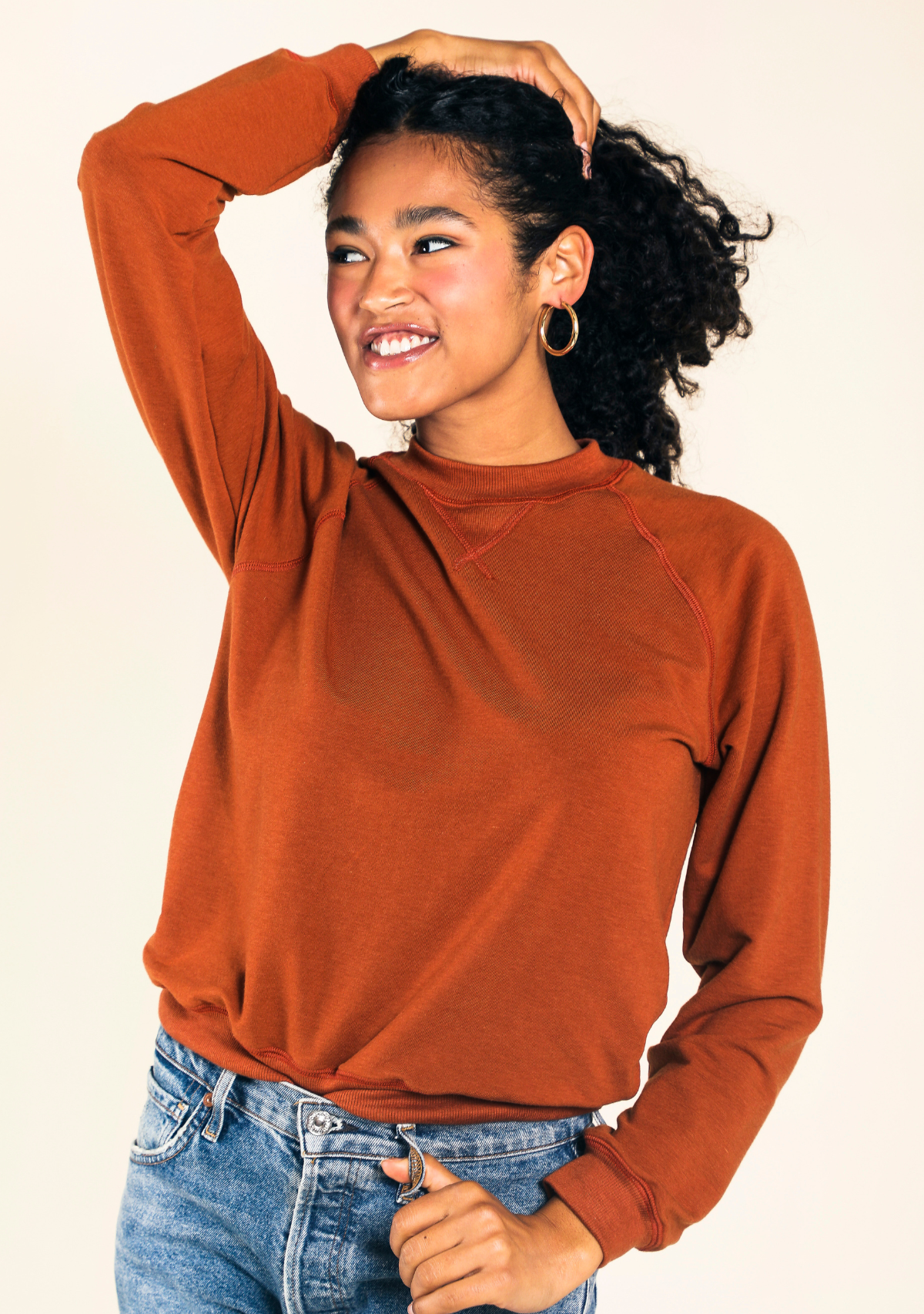 Organic cotton sweatshirt womens hot sale