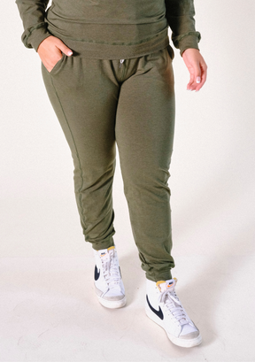 Women's Organic Cotton + Tencel™ Jogger Pant - Moss XS-3X
