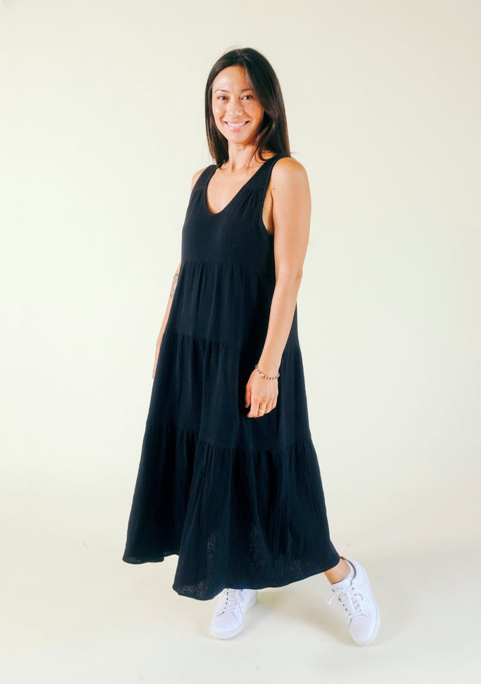 Tia Tank Dress - Black