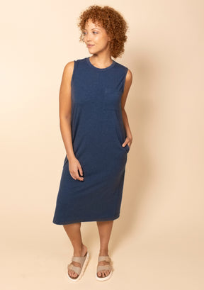 Sophie Tank Jersey Dress 2.0 - Heather Lake