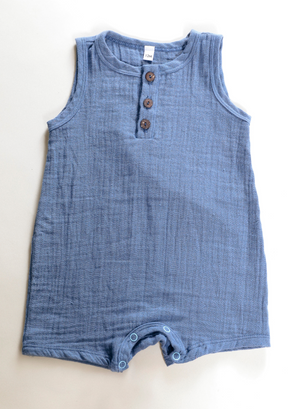 100% Organic Cotton Gauze Baby Tank Onesie