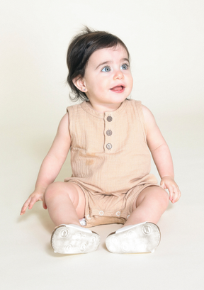100% Organic Cotton Gauze Baby Onesie