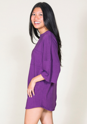 Women's Tencel Oversize Sleep Tee Loungewear Plum