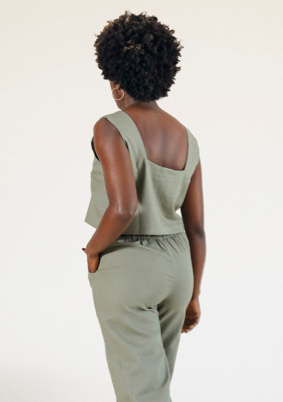 NEW MALEAH CROP TOP (OLIVE)